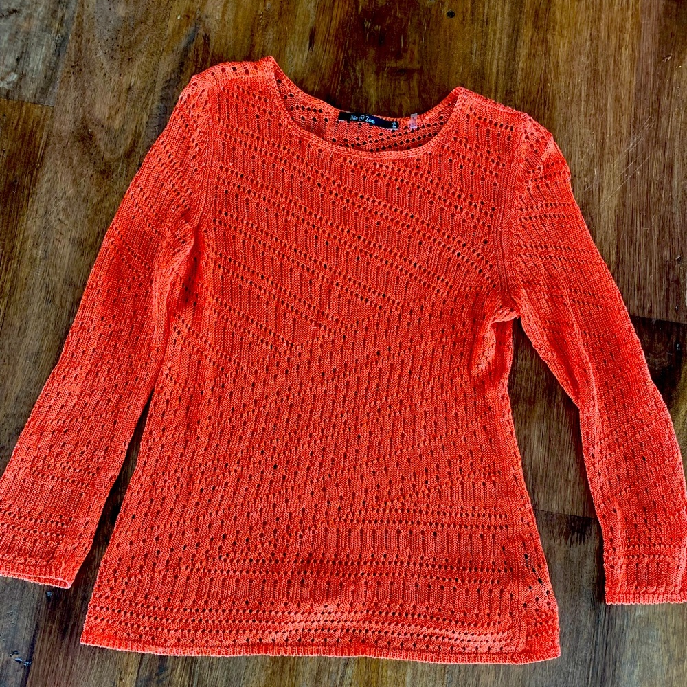 Nic and Zoe Linen Knit Top